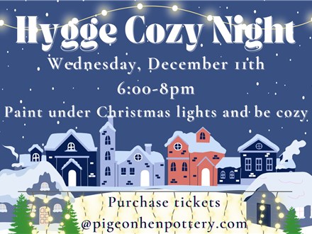 Hygge Cozy Night: Paint Under Christmas Lights