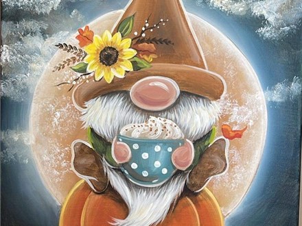 Harvest Moon Gnome Paint and Sip October 2024