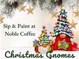 Christmas Gnome Painting at NOBLE COFFEE