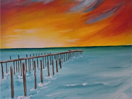 Ticket to paint the Marker 8 pier at sunset! Ticket to paint the Marker 8 pier at sunset!