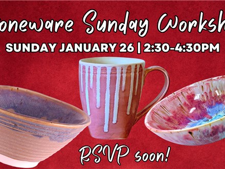 Stoneware Sunday Workshop! February 2025