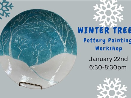 Winter Trees Class at TIME TO CLAY