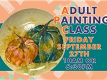 Adult Painting Class - Watercolor Pumpkin Plate - 9/27 - HENDERSON