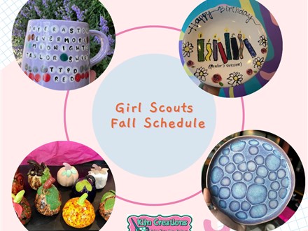 Girl Scout Fall Schedule with KILN CREATIONS