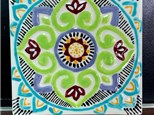 Ceramic Mandala Tile (6x6) Class Friday June 10th 6-8pm