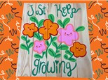 Wood board Flowers - Summer Camp - Aug, 1st