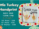 Little Turkey Handprint Keepsake - November 2