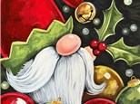 Holly Jolly Gnome Canvas Paint and Sip