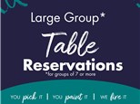 Large Group Reservations (7+ painters; NOT Birthday Parties) 