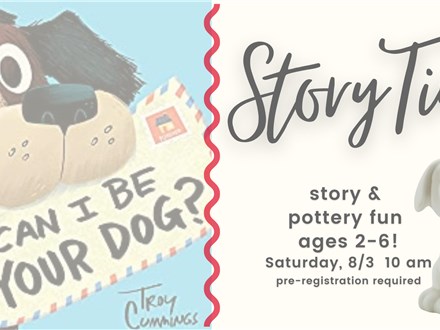Little's Art & Storytime 8/3 @ The Pottery Patch 