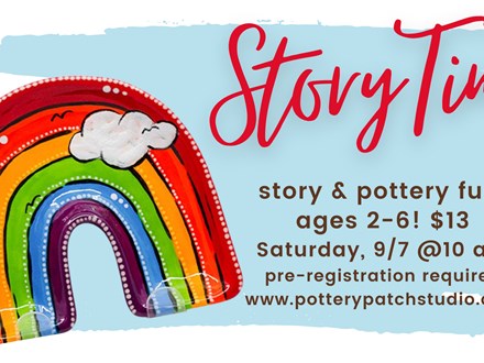 Little's Art & Storytime 9/7 @ The Pottery Patch 