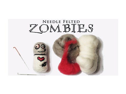 Needle Felted Zombie - Family Friendly 