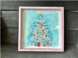 You Had Me at Merlot - Retro Christmas Tree Tray - Wood - Thursday Nov 14th - $34