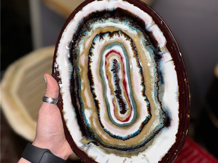 Geode Plates at KILN CREATIONS