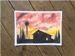 REPEAT Rustic Barn Watercolor Class (ages 13+)