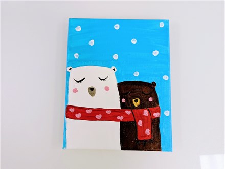 Bear Hug Mommy/Daddy & Me Canvas Class $40 (age 4 and up)