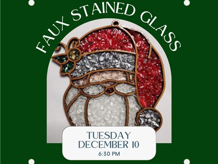 Faux Stained Glass Mosaic-Tuesday, December 10, 6:30 pm