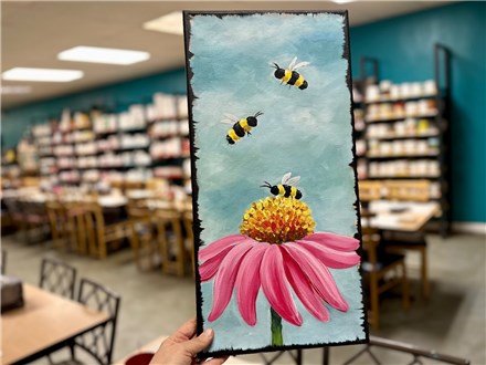 You Had Me at Merlot - BEE-utiful Daisy - Canvas - Aug 2nd - $30 & Up