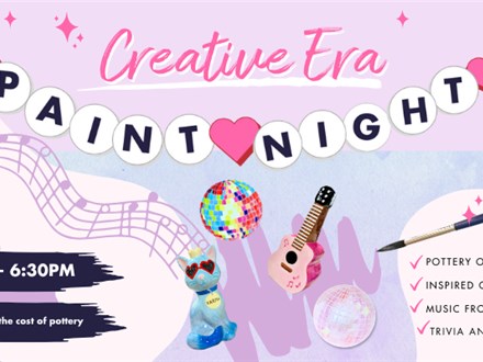 IN OUR CREATIVE ERA: PAINT AND TRIVIA PARTY! SEPT 27