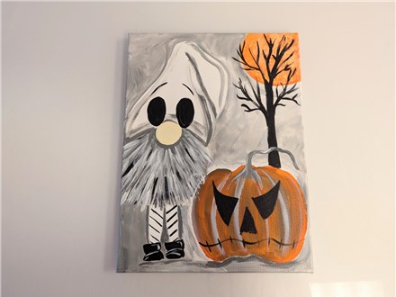 I'm Spooky and I Gnome It Adult Canvas Class $35