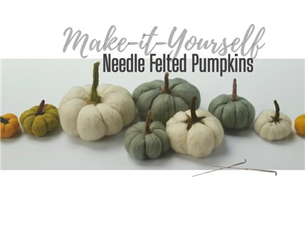 Needle Felted Pumpkins