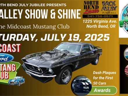 July 19th North Bend July Jubilee Show & Shine Car Entry