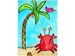 Bel Air Kids Beach Crab Canvas - Aug 16th