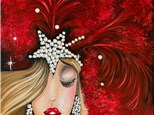 Showgirl Canvas Paint and Sip