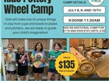 Kids Pottery Wheel Camp July 8th, 9th, 10th 2025