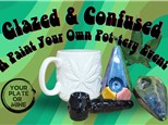 "Glazed and Confused" A 420 Pottery Painting Event 21+ BYOB