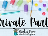 1.5 Hour Private Party at Paint a Piece! 