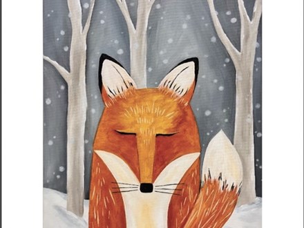 Snowy Fox Canvas Class Jan. 8th - $35