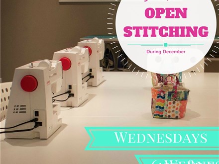 Open Stitching at HootnHaller Studio