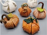 Hand Built Decorative Pumpkins 8" diameter, make three! Ages 10+-Adult!