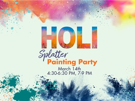 Holi Splatter Painting Party