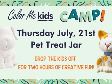 Pet Treat Jar CAMP! - July, 21st