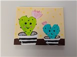 Cactus Love Mommy & Me Canvas Class $40 (age 4 and up)
