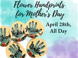 Flower Handprints for Mother's Day