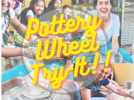 Pottery Wheel TRY-IT First Friday!!