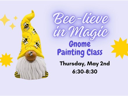 Gnome Painting Class at TIME TO CLAY