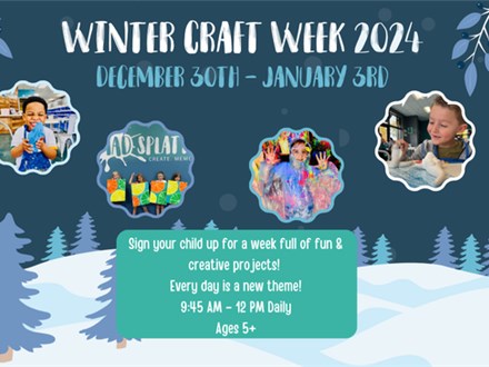 Winter Break Art Craft Week 2024 - Full Week