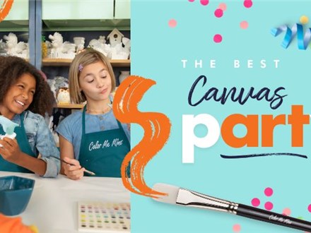 Canvas Party (Adults & Kids) Package at Color Me Mine Princeton