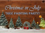 Christmas in July Tree Painting Party July 20th: Pre-order NOW thru July 8th! 