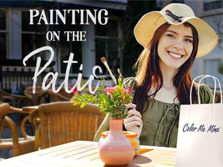 Paint on the Patio with Color Me Mine! 