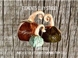 CLAY CLASS- Set of 3 textured pumpkins  Saturday Sept. 21 @ 10am