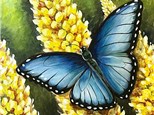 Butterfly Bliss Canvas Paint and Sip