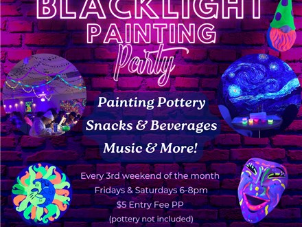 Blacklight Painting Party