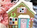 You Had Me at Merlot - Light Up Gingerbread House - Ceramic - Friday Nov 22nd - $42