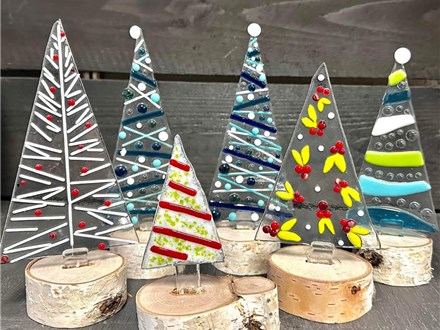 You Had Me at Merlot - Glass Christmas Trees - Fused Glass - Sunday Nov 10th - 11am - $48