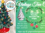 Vintage Tree Painting Class Thursday December 5th 6-8pm